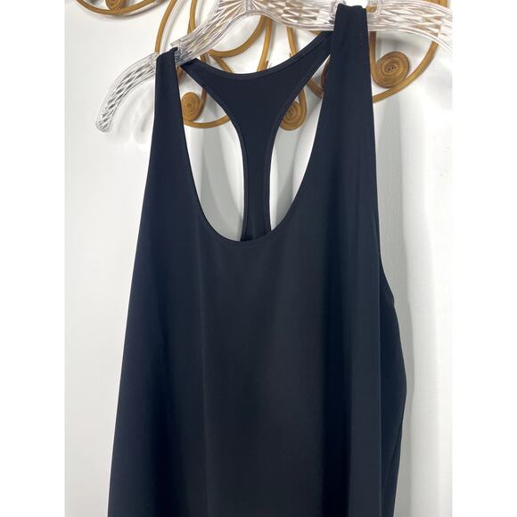 Athleta Illuminate Dress Racerback Midi Black Casual Pockets L - Picture 4 of 9